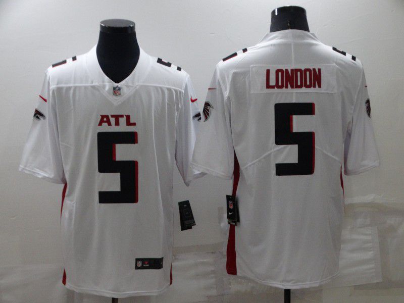 Cheap Men Atlanta Falcons 5 London White New 2022 Nike Limited Vapor Untouchable NFL Jersey